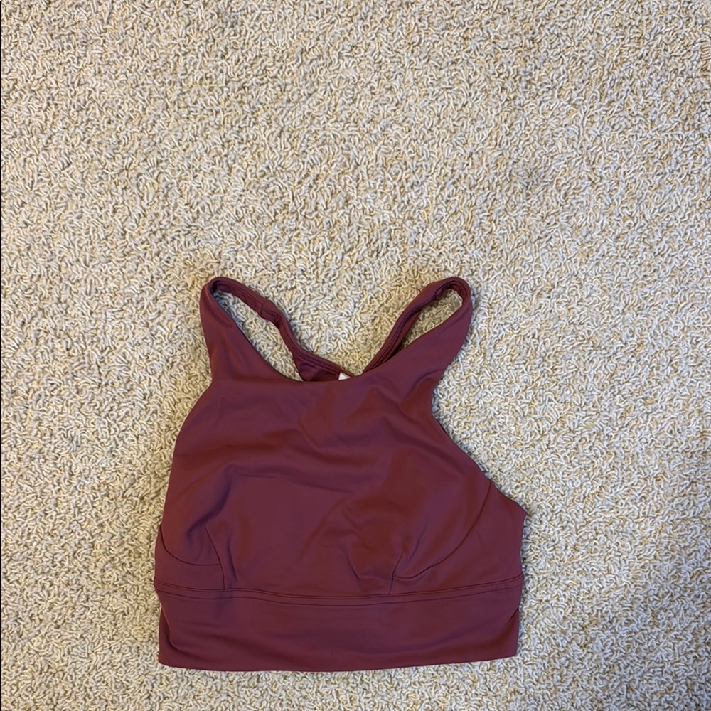 Crimson lululemon bra top. Size 6.